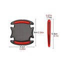 8PCS Car Door Handle Stickers Paint Scratch Protector Clear Film Transparent