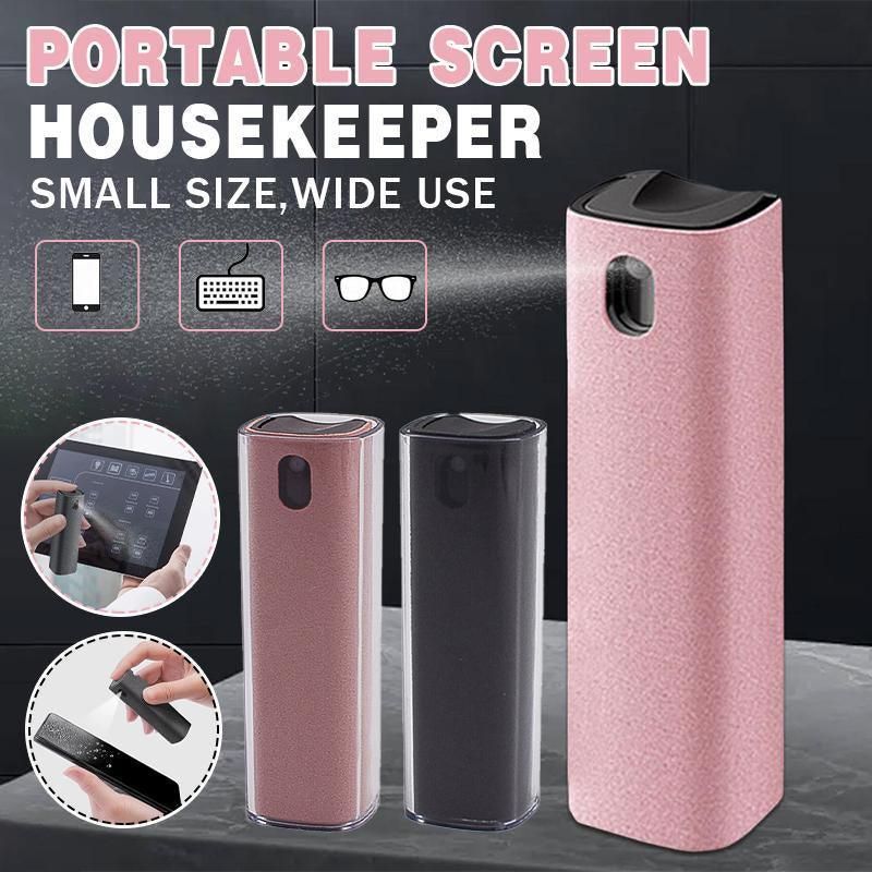 Phone Screen Cleaner Spray Fragrance Computer Screen Dust Removal Tool - Pink-with shell