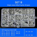 Household Self-tapping Screw Nut Gasket Box Set Multi-purpose Screw Assortment - B