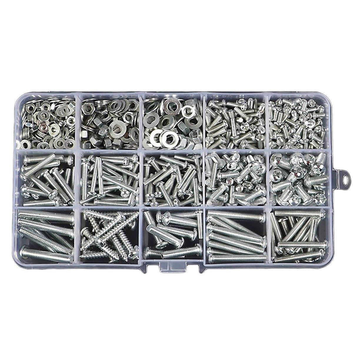 Household Self-tapping Screw Nut Gasket Box Set Multi-purpose Screw Assortment - F