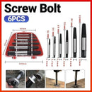 6 Piece Screw Extractor Set Broken Bolt Remover Kit for Damaged Screws