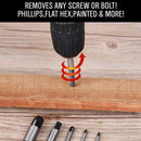 6 Piece Screw Extractor Set Broken Bolt Remover Kit for Damaged Screws