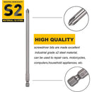 30Pcs 150mm Screwdriver Bit Set Power Tool Accessory Kit For Home Repair Use