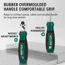 Portable Ratchet Screwdriver Tool Kit 40PCS Durable for Home Cycle Repair Use