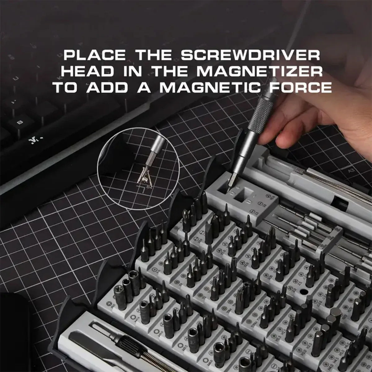 Screwdriver Set 128 in 1 Precision Repair Tool Kit Multi Functional for Home Use