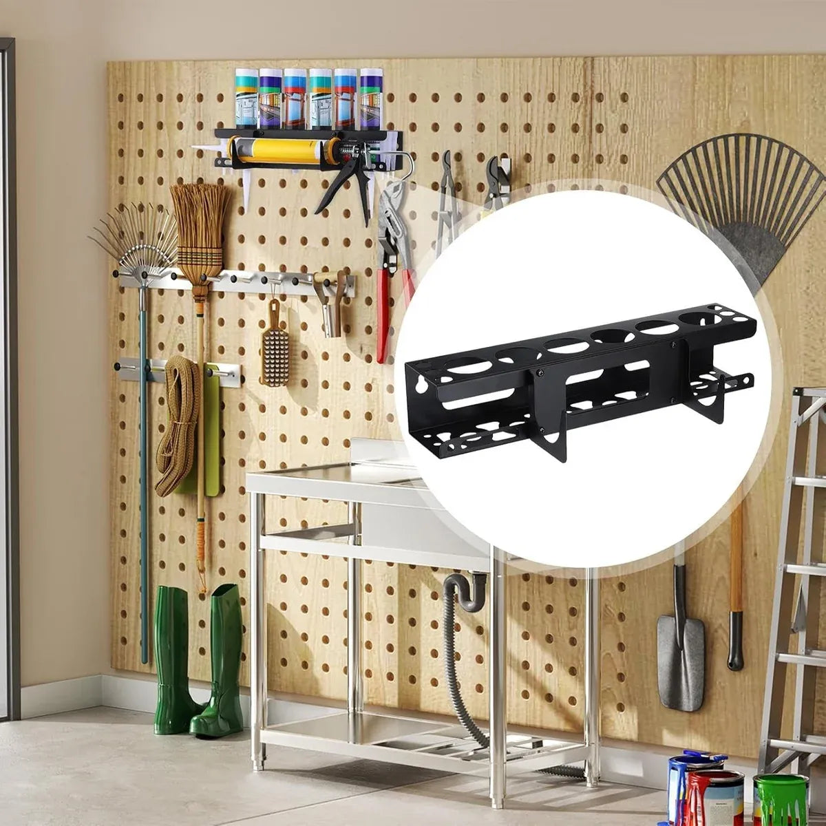 Sealant Loading Tool Holder Durable Space-Saving Storage Rack for Caulk Tubes