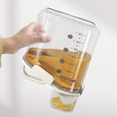 2Sizes Portable Transparent Grain Storage Jar Cat Food Rice Snack Tea Container - 2000ML