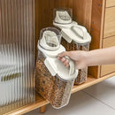 2Sizes Portable Transparent Grain Storage Jar Cat Food Rice Snack Tea Container - 2000ML
