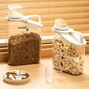 2Sizes Portable Transparent Grain Storage Jar Cat Food Rice Snack Tea Container - 2000ML
