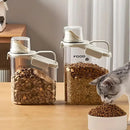 2Sizes Portable Transparent Grain Storage Jar Cat Food Rice Snack Tea Container - 2800ML