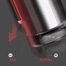 304 Stainless Steel Coffee Bean Sealed Jar 600ml Food Grade Leakproof Durable - Black