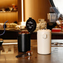 304 Stainless Steel Coffee Bean Sealed Jar 600ml Food Grade Leakproof Durable - Black