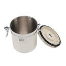 3 Sizes Stainless Steel Coffee Bean Powder Storage Jar Sealed Canister with Valve - 1.2L