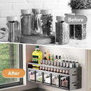 Kitchen Wall Mounted Seasoning Rack Easy Install Space Saving