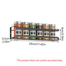 Seasoning Rack Set 4PCS Wall Mounted Spice Bottle Organizer Shelf for Kitchen