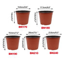 20Pcs Plastic Plant Pots Nursery Garden Seedling Flower Growing Containers - BN210-20x17.3cm