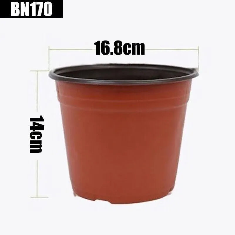 20Pcs Plastic Plant Pots Nursery Garden Seedling Flower Growing Containers - BN210-20x17.3cm
