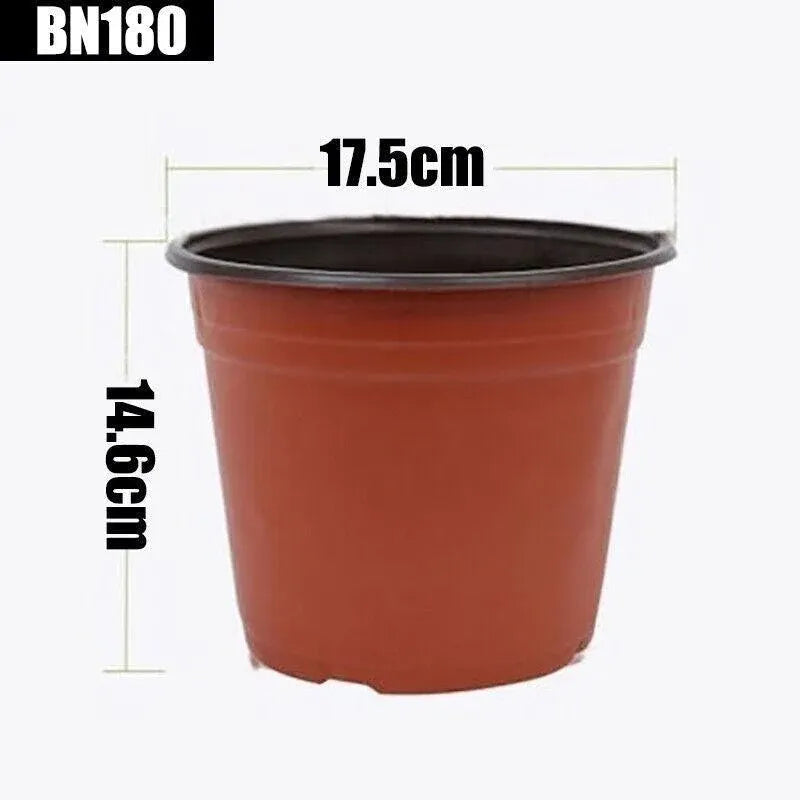 20Pcs Plastic Plant Pots Nursery Garden Seedling Flower Growing Containers - BN210-20x17.3cm