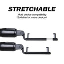 Wireless Bluetooth Selfie Stick Tripod with Remote Control for Phones 6 in 1 - Black