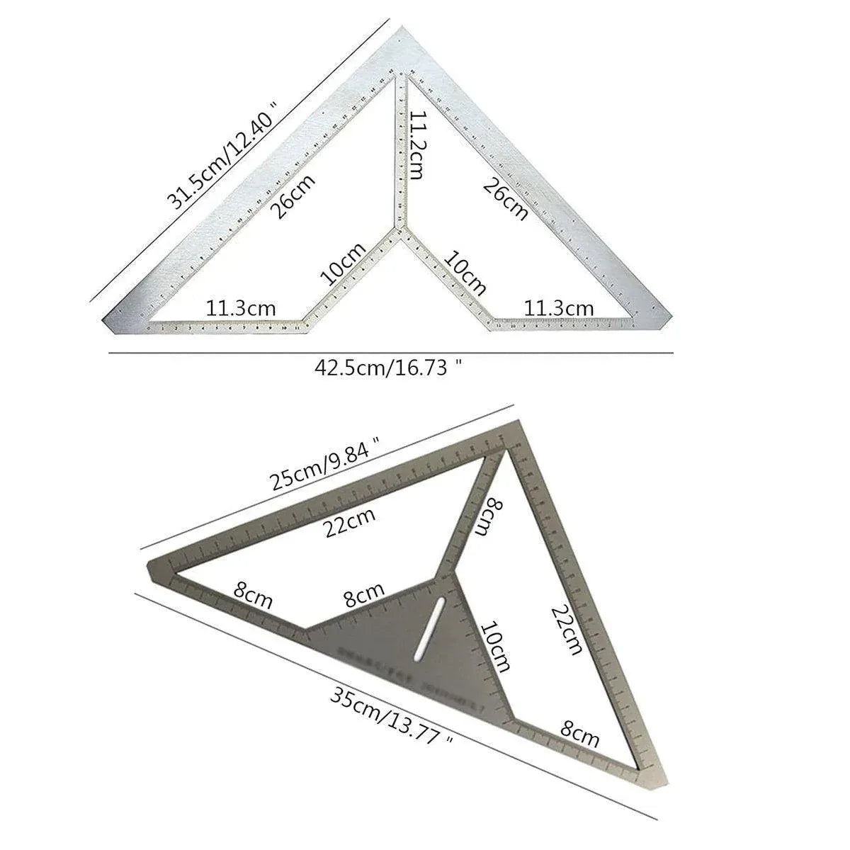 Industrial Floor Drain Positioning Ruler Multi-pattern Measuring Tool Accessory - 30x30cm