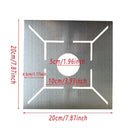 Industrial Floor Drain Positioning Ruler Multi-pattern Measuring Tool Accessory - 30x30cm