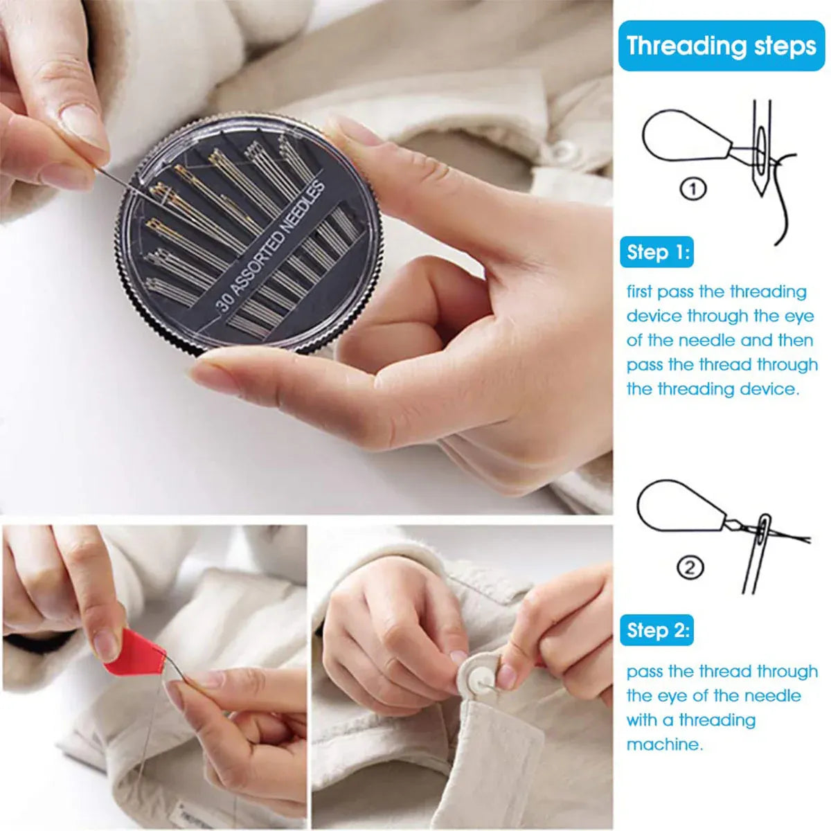Multifunctional Sewing Kit Portable Home Travel Sewing Box Hand Sewing Tools