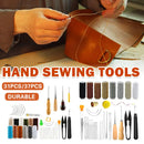 Hand Sewing Kit Canvas Leather Craft 31 or 37PCS Big Eye Needles Cotton Thread - 31PCS