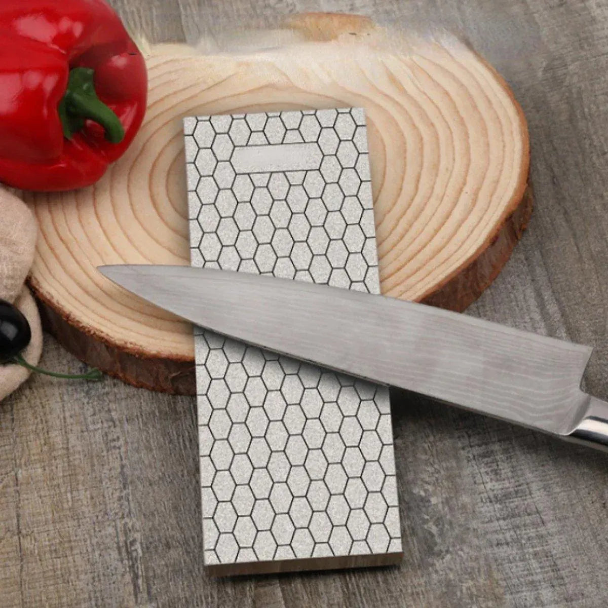 4pcs Diamond Knife Sharpener Sharpening Stone Honeycomb Grind Sharpener Kit