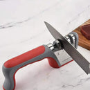 Four Stage Knife Sharpener Multifunction Kitchen Blade Sharpening Tool Quick Use - Red