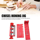 Chisel Sharpening Jig With Angle Gauge Woodworking Knife Tool Grinding Setup
