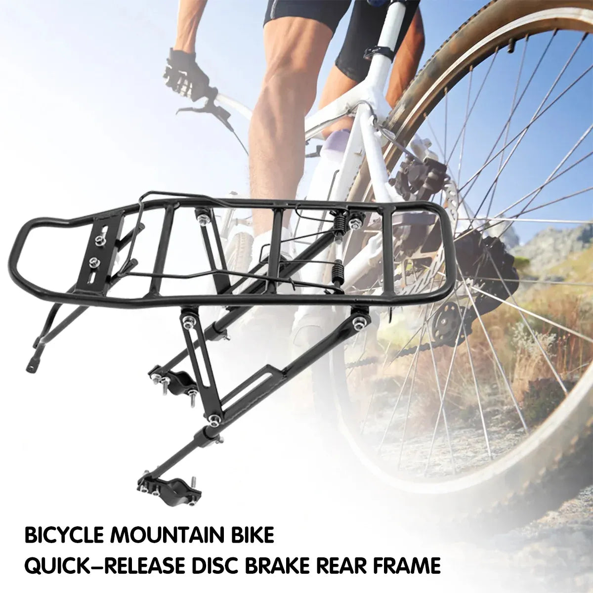 Bike Cargo Rack Rear Bike Rack Back of Bike Carrier Rack Bicycle Rear Rack