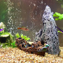 Aquarium Pirate Ship Submarine Aircraft Decoration Fish Tank Background Ornament