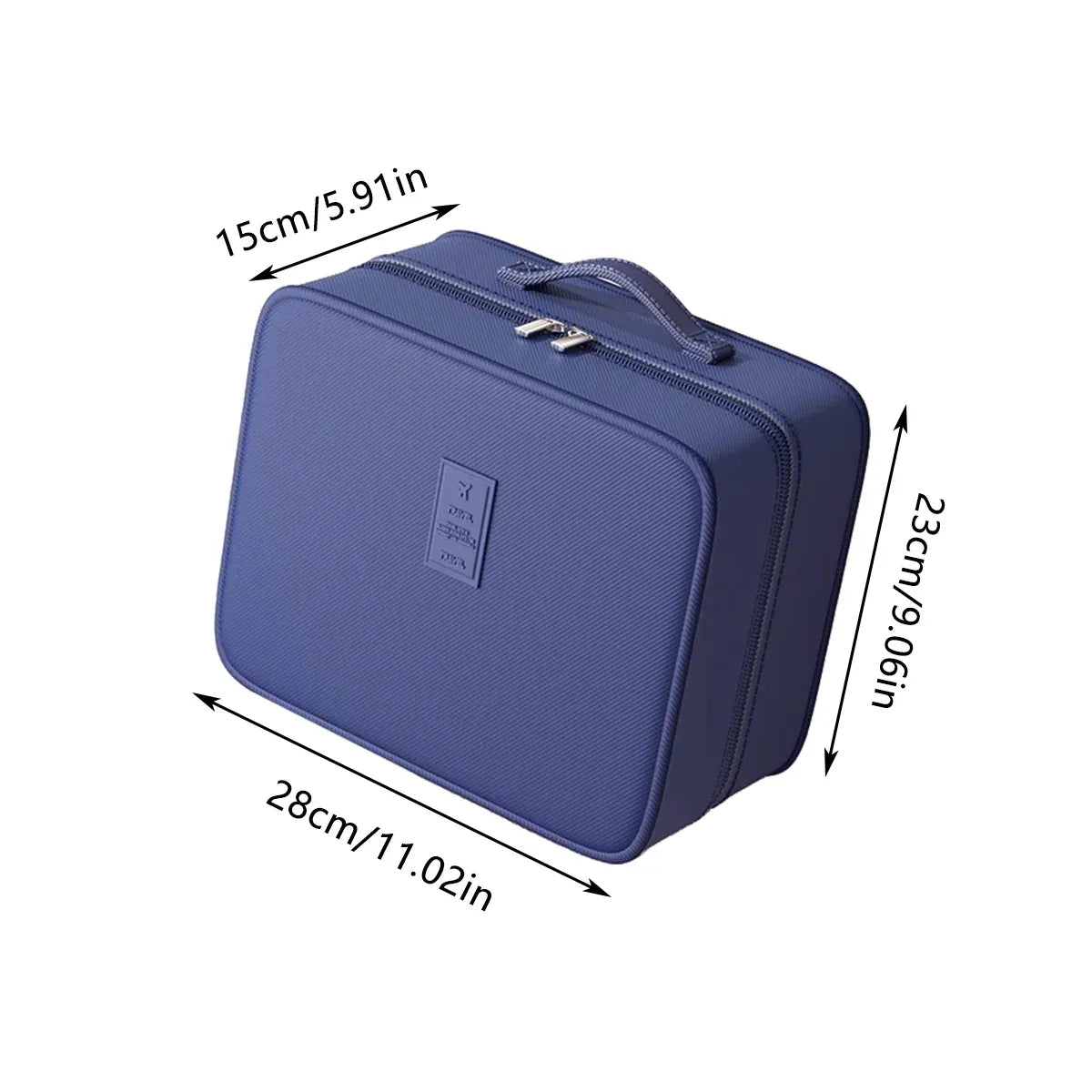 Double Layer Dustproof Shoe Bag Travel Storage Organiser 28 x 23 x 15cm - Black