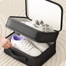 Double Layer Dustproof Shoe Bag Travel Storage Organiser 28 x 23 x 15cm - Blue