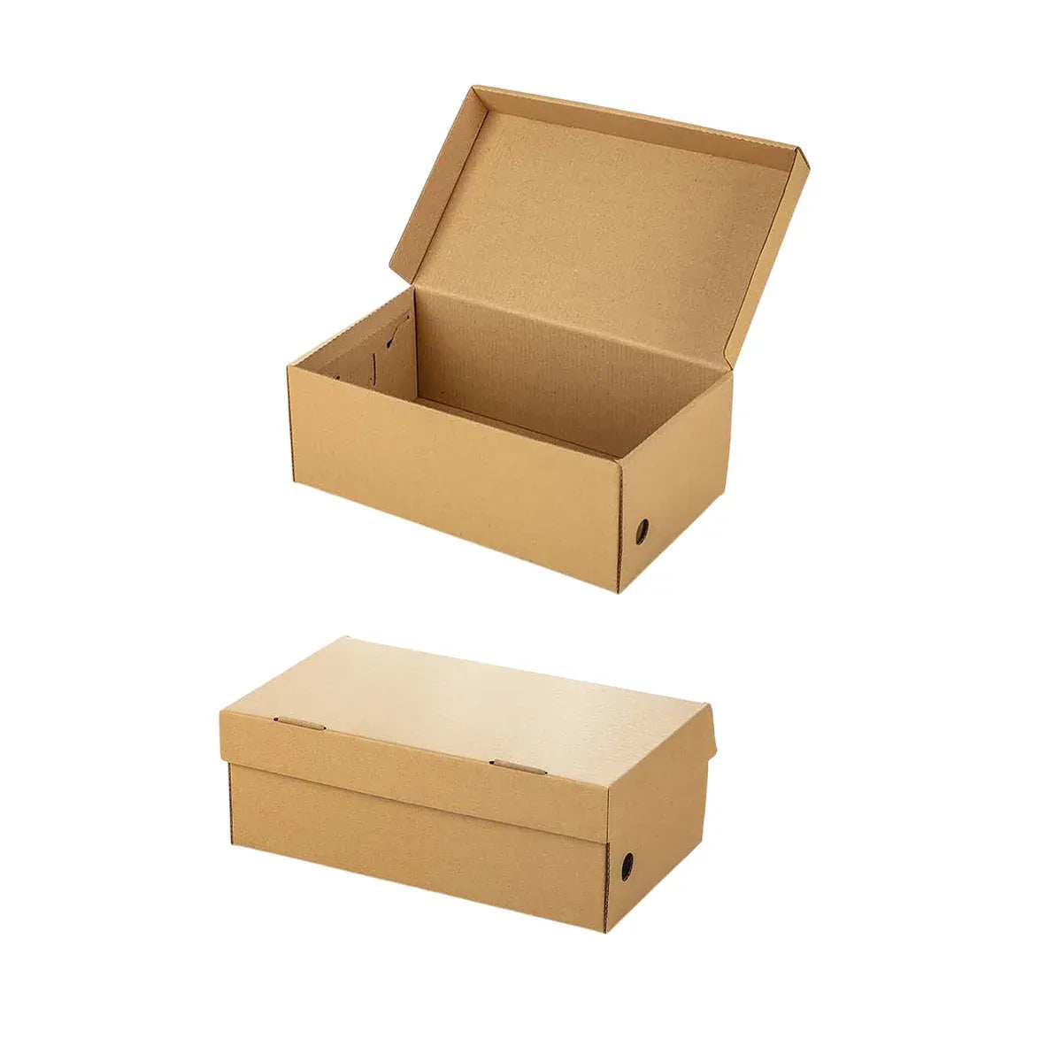 20pcs Kraft Paper Shoe Boxes Clamshell Storage Box for Men Women Shoes Organizer - 29x20.5x11cm