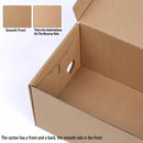 20pcs Kraft Paper Shoe Boxes Clamshell Storage Box for Men Women Shoes Organizer - 29x20.5x11cm