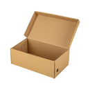 20pcs Kraft Paper Shoe Boxes Clamshell Storage Box for Men Women Shoes Organizer - 33.5x23.5x12cm