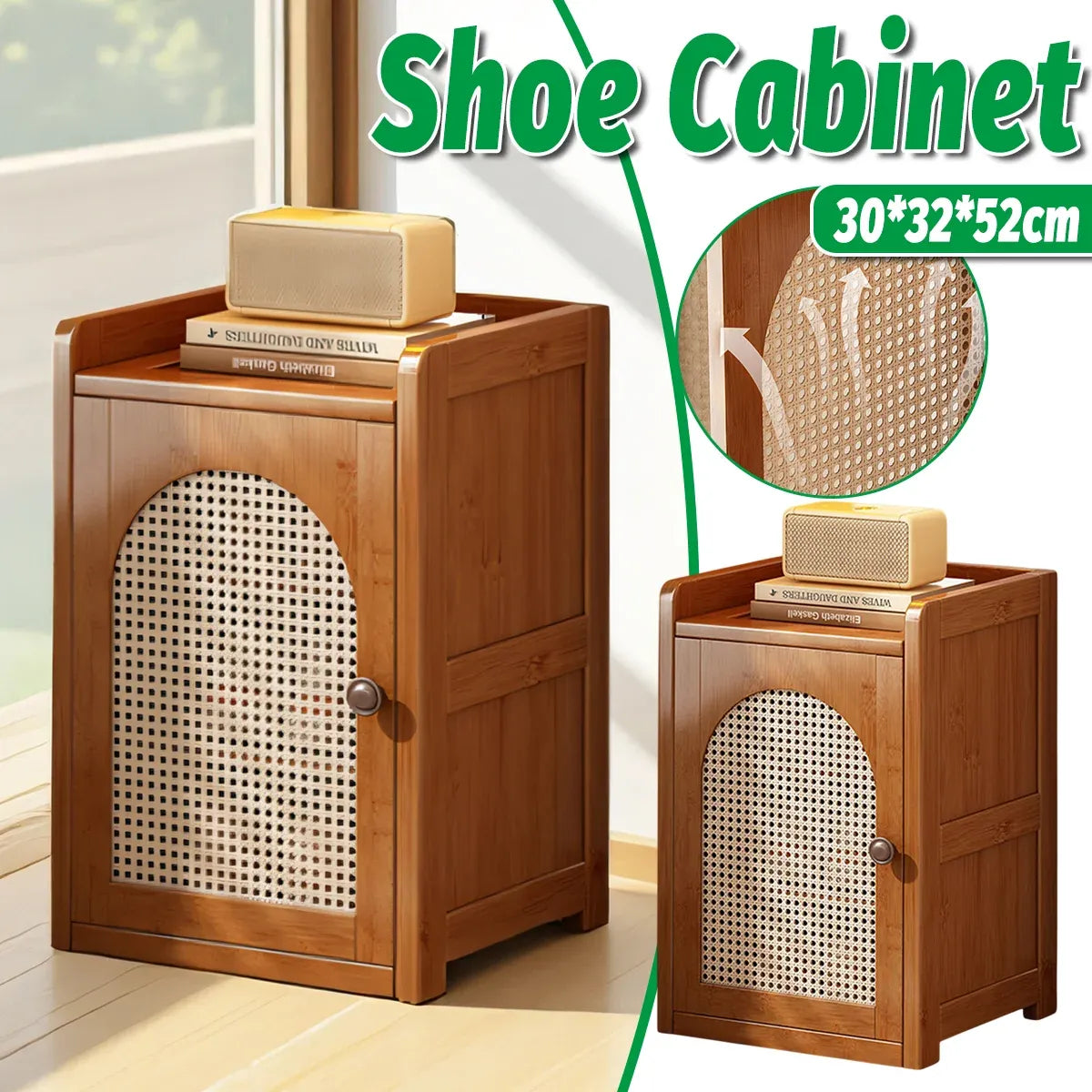 Home Shoe Cabinet with Doors Multi-Layer Dustproof Shoe Storage Entryway Hallway