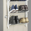 12-Tier Hanging Shoe Rack Over Door Wall Mounted Organiser Dorm Closet Storage