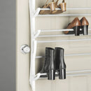 12-Tier Hanging Shoe Rack Over Door Wall Mounted Organiser Dorm Closet Storage