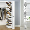 12-Tier Hanging Shoe Rack Over Door Wall Mounted Organiser Dorm Closet Storage