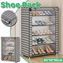 1-Piece Covered Multi-Tier Shoe Storage Rack