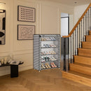 1-Piece Covered Multi-Tier Shoe Storage Rack