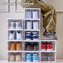 Easy Assemble Shoe Box Foldable Rack 3/6 Layers Storage Transparent Drawers - 3-Tier