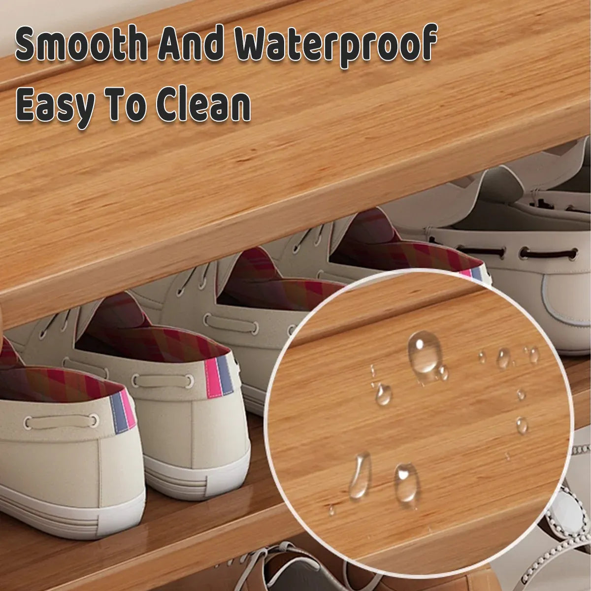 Small 4-Tier Shoe Rack Compact Shoe Storage Dustproof Space Saving Durable