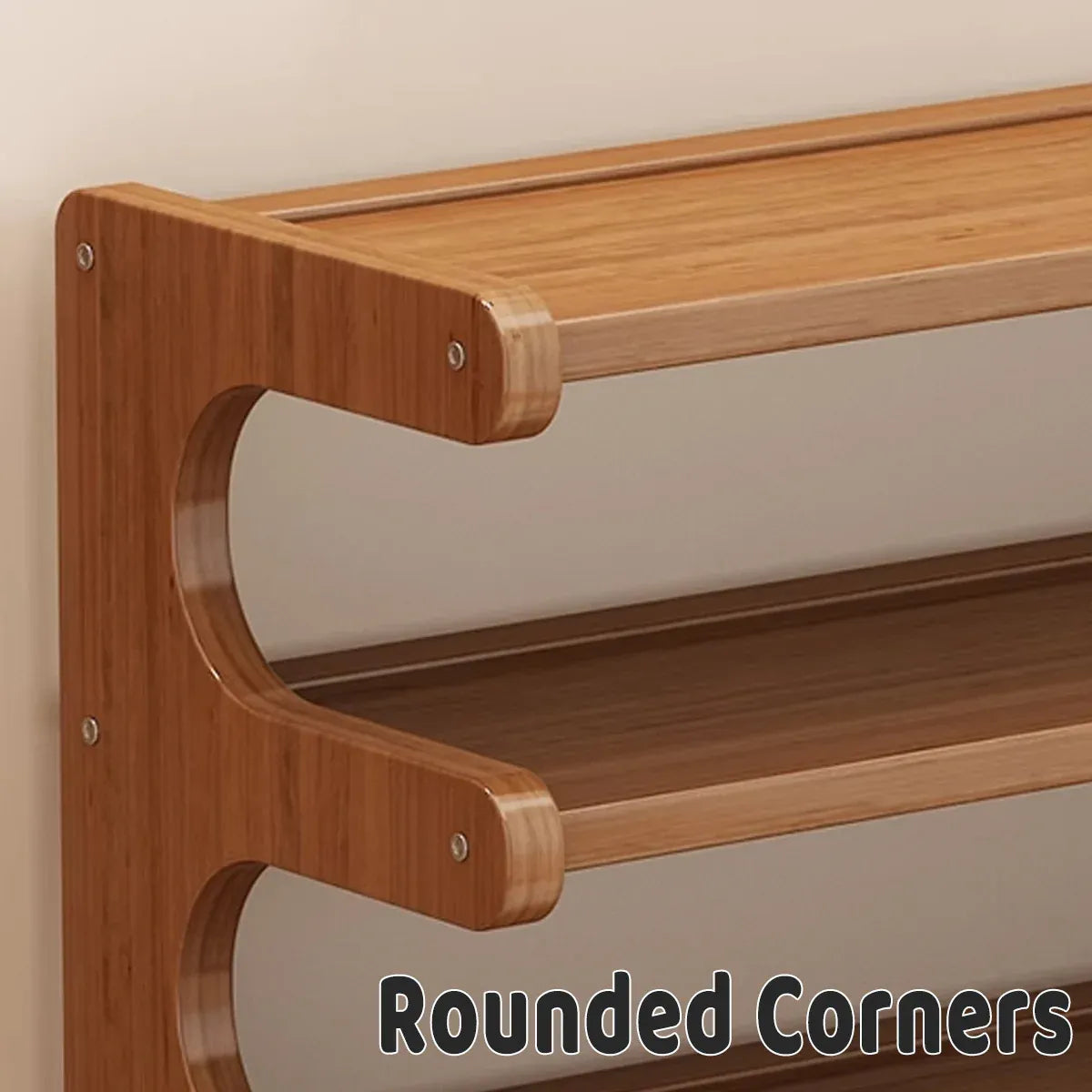 Small 4-Tier Shoe Rack Compact Shoe Storage Dustproof Space Saving Durable