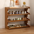 Small 4-Tier Shoe Rack Compact Shoe Storage Dustproof Space Saving Durable