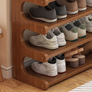 Small 4-Tier Shoe Rack Compact Shoe Storage Dustproof Space Saving Durable