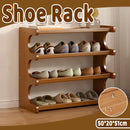 Small 4-Tier Shoe Rack Compact Shoe Storage Dustproof Space Saving Durable