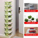 Simple Shoe Rack Home Use Space Saving Clip Storage Organizer Cabinet Stand - Blue